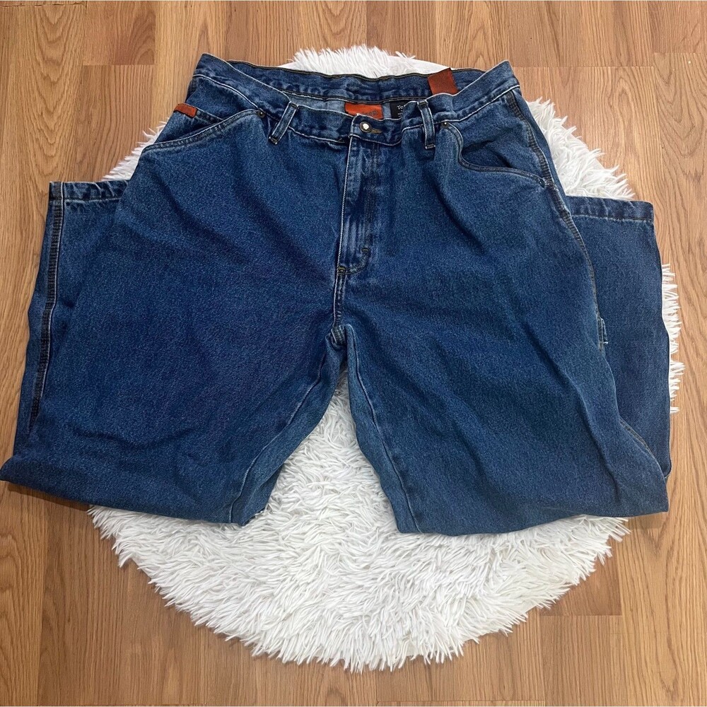 Pre-owned Men's 36x30 Jeep Brand Work Carpenter Blue Jeans